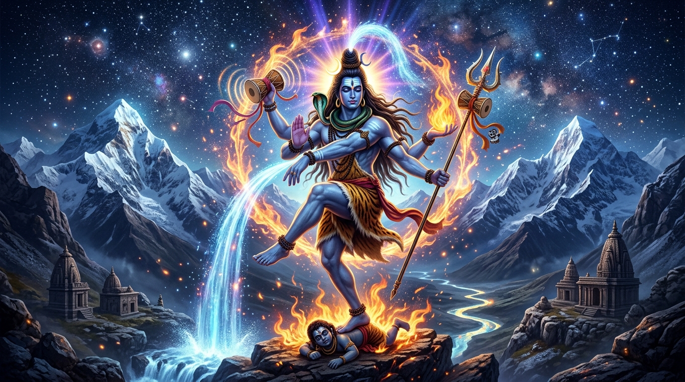 नीलकंठ शिव का शांत और आध्यात्मिक स्वरूप वेदसार शिव स्तव