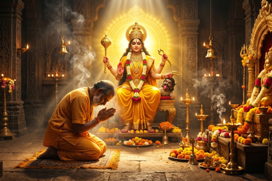 हे माँ पीताम्बरा, हम आपको नमन करते हैं, आपको प्रणाम करते हैं। आपकी कृपा बनी रहे, यही हमारी सबसे बड़ी प्रार्थना है।