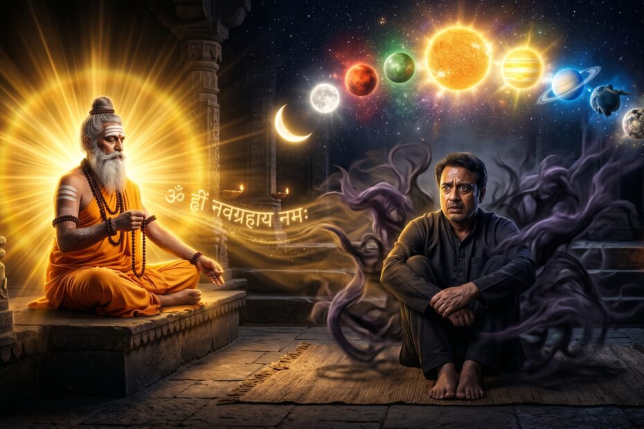 Navgrah Mantra for removing fear, stress and negative energy spiritual image सभी ग्रहों के मंत्र