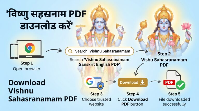 विष्णु सहस्रनाम (Vishnu Sahasranamam) संस्कृत और English PDF Download