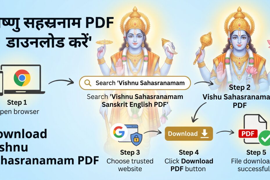 विष्णु सहस्रनाम (Vishnu Sahasranamam) संस्कृत और English PDF Download