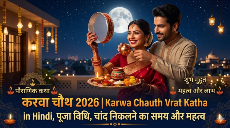 करवा चौथ 2026 व्रत कथा और पूजा विधि