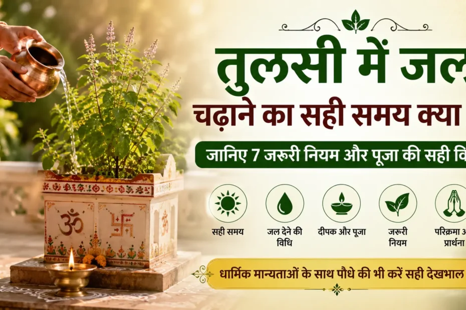 तुलसी में जल चढ़ाने
