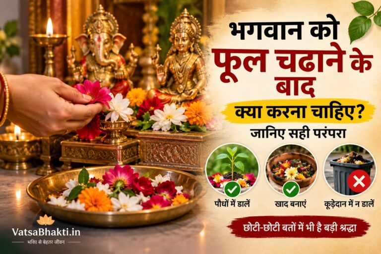 पूजा के बाद बची हुई फूल माला का क्या करें? जानें सही तरीका