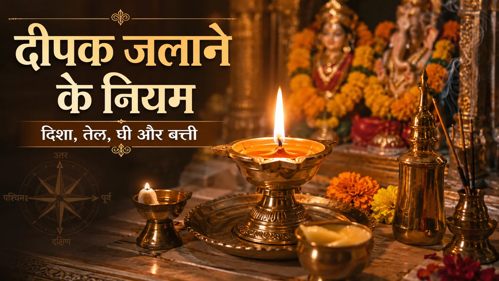 दीपक जलाने के नियम