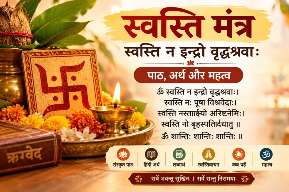 ॐ स्वस्ति न इन्द्रो वृद्धश्रवाः