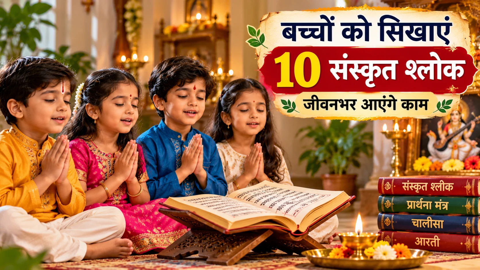 बच्चों के लिए 10 संस्कृत श्लोक