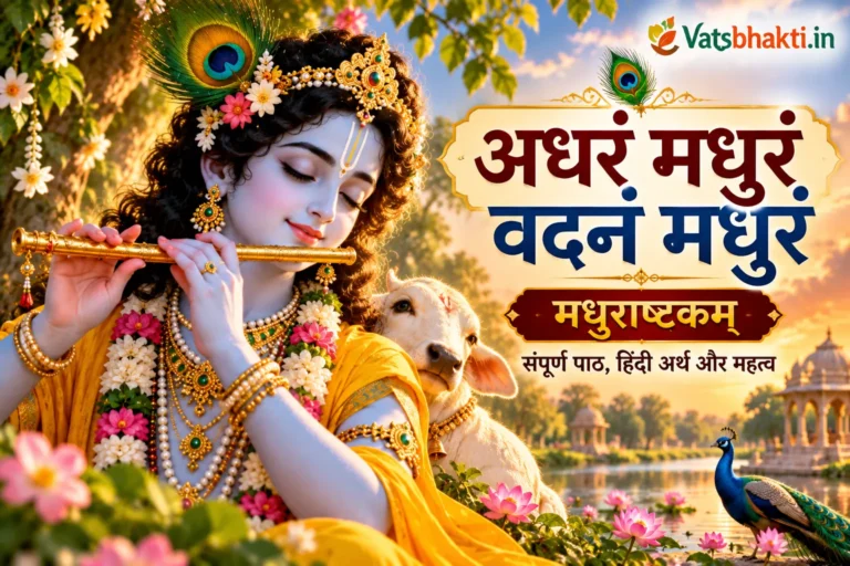 अधरं मधुरं वदनं मधुरं: मधुराष्टकम् पाठ और हिंदी अर्थ