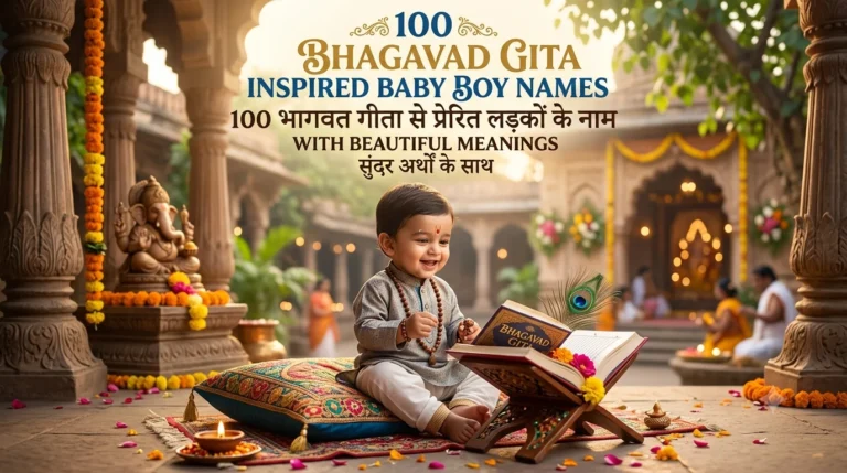 100 Bhagavad Gita Inspired Baby Boy Names With Meaning