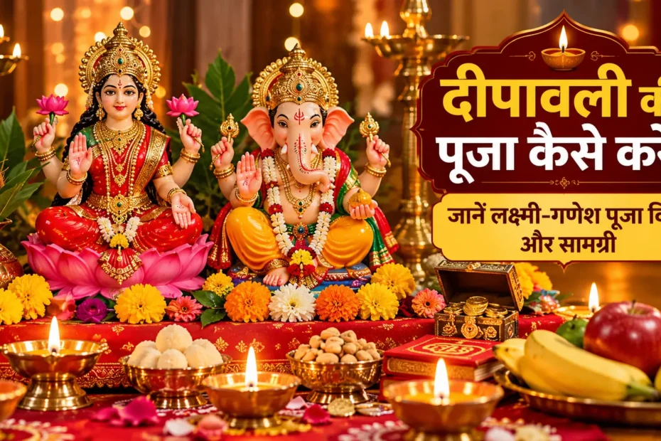 दीपावली की पूजा कैसे करें – माता लक्ष्मी और भगवान गणेश की पूजा विधि