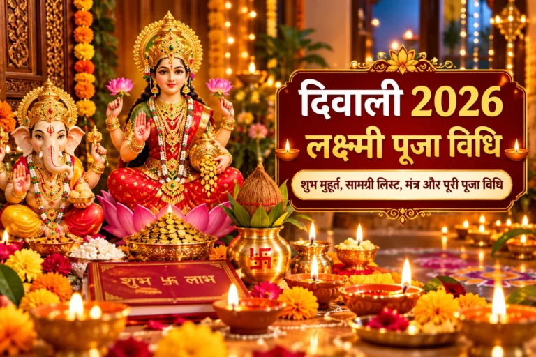 दिवाली लक्ष्मी पूजन विधि 2026, 8 नवंबर का शुभ मुहूर्त और मां लक्ष्मी-गणेश की पूजा