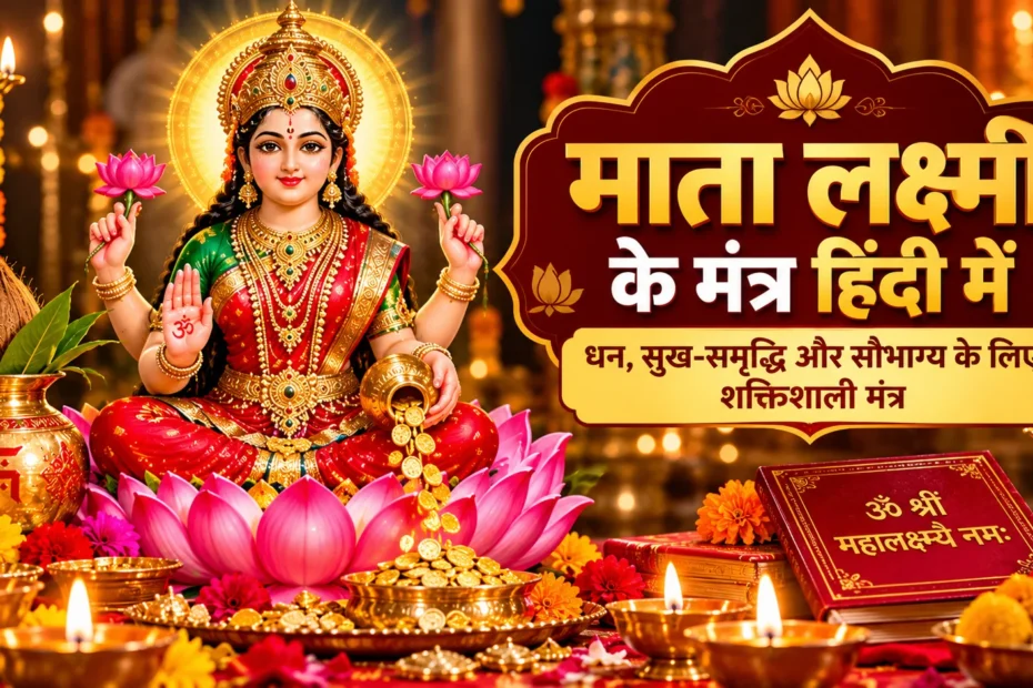 माता लक्ष्मी के मंत्र हिंदी में और महालक्ष्मी पूजा