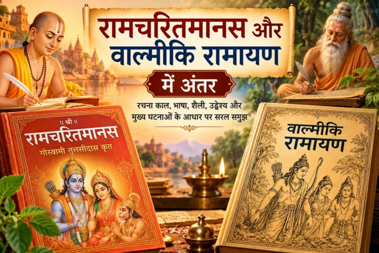 रामचरितमानस और वाल्मीकि रामायण में अंतर