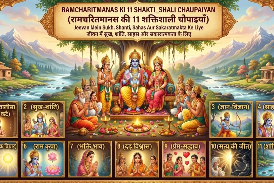 रामचरितमानस की 11 शक्तिशाली चौपाइयाँ - जीवन में सुख, शांति, साहस और सकारात्मकता के लिए