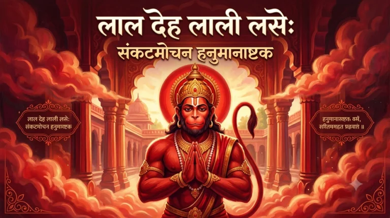 संकटमोचन हनुमानाष्टक संपूर्ण हिंदी पाठ – बाल समय रवि भक्ष लियो तब से लाल देह लाली लसे तक