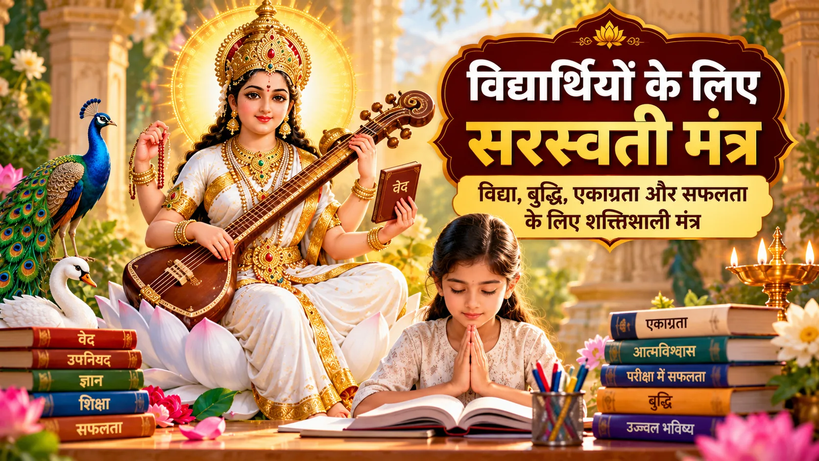 विद्यार्थियों के लिए सरस्वती मंत्र हिंदी में Saraswati Mantra for Students