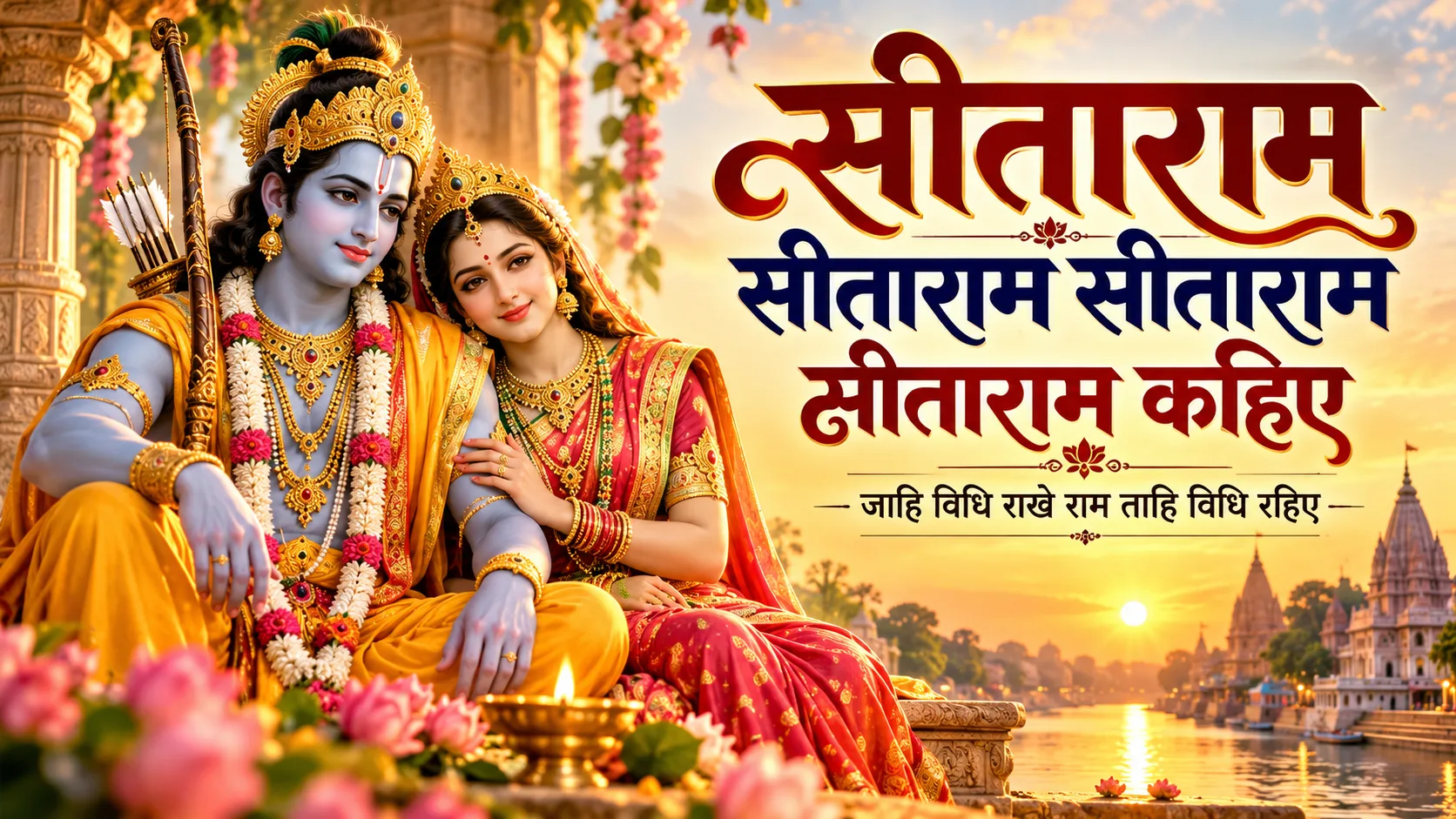 सीताराम सीताराम कहिए, जाहि विधि राखे राम ताहि विधि रहिए।